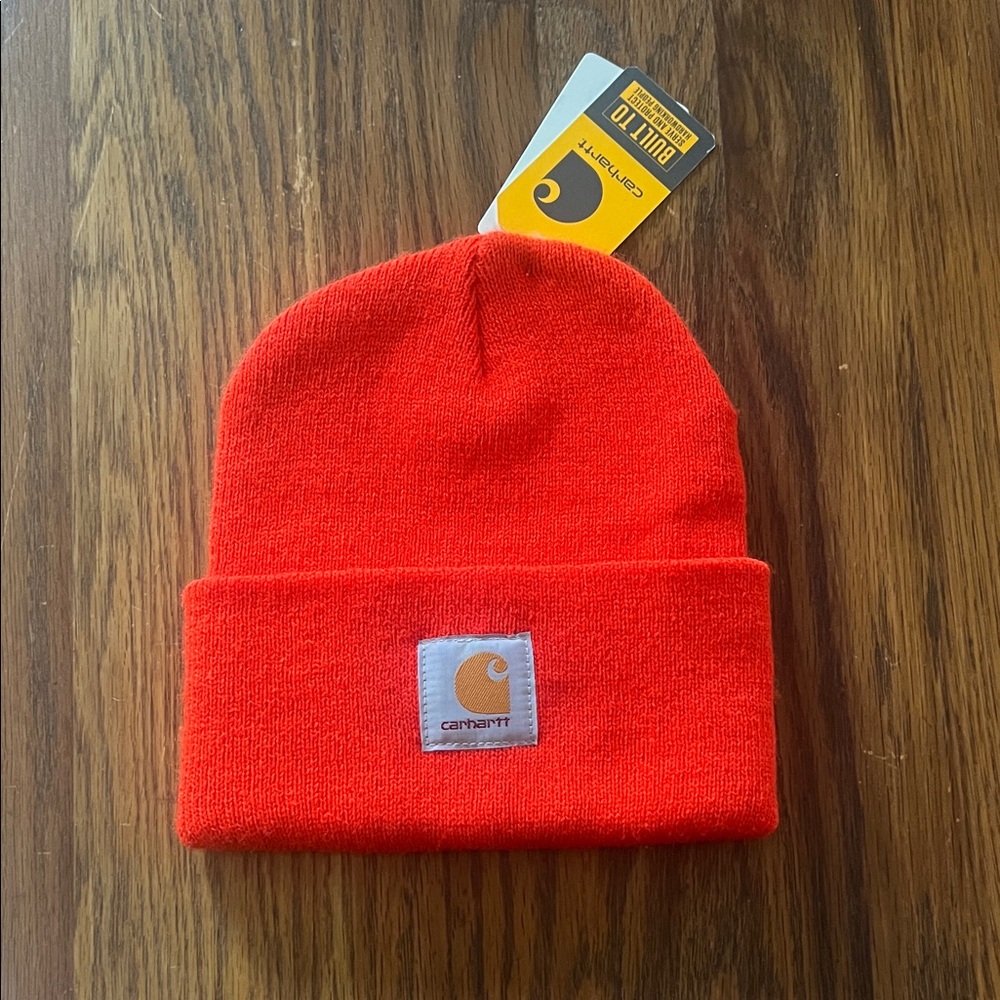 Carhartt Unisex Bright Orange Cuffed Beanie